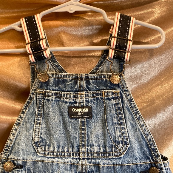 OshKosh B'gosh Denim Overalls 18 months box A - Picture 2 of 5